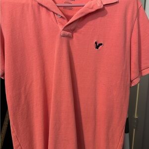 American Eagle Outfitters Coral Polo Shirt